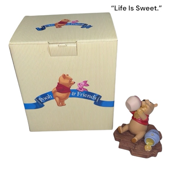 Disney Other - Pooh & Friends (NWT) “Life Is Sweet” collectible, porcelain figurine